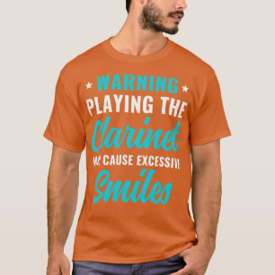 Camiseta Gracioso Clarinet Player Clarinetista Aviso Jugand