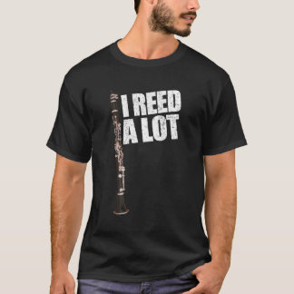 Camiseta Gracioso Clarinet Pun I Reed Leer Mucha Obra Clari