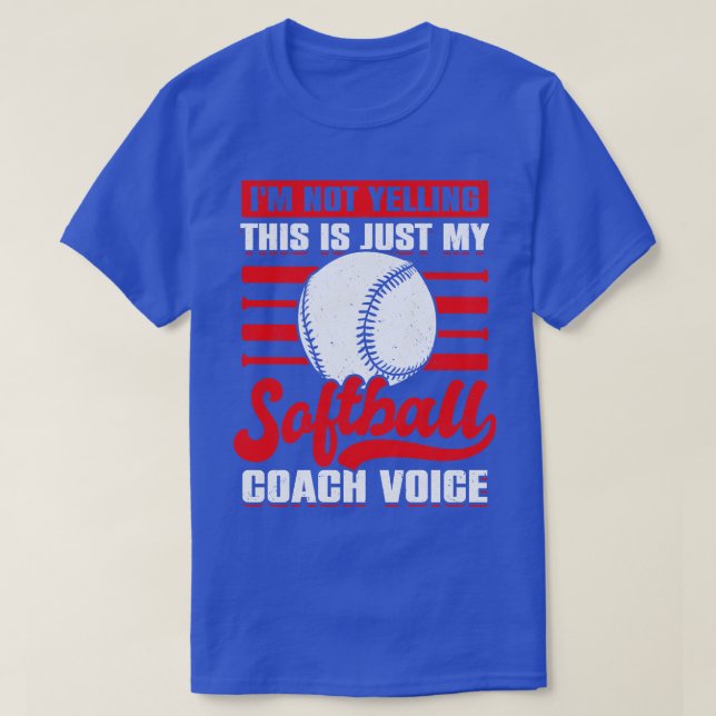 Camiseta Gracioso Coaching Softball Coach Gift (Diseño del anverso)
