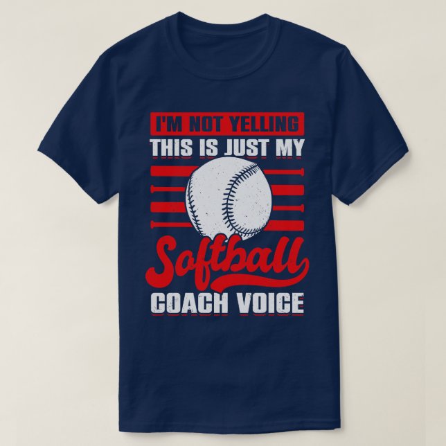 Camiseta Gracioso Coaching Softball Coach Gift (Diseño del anverso)