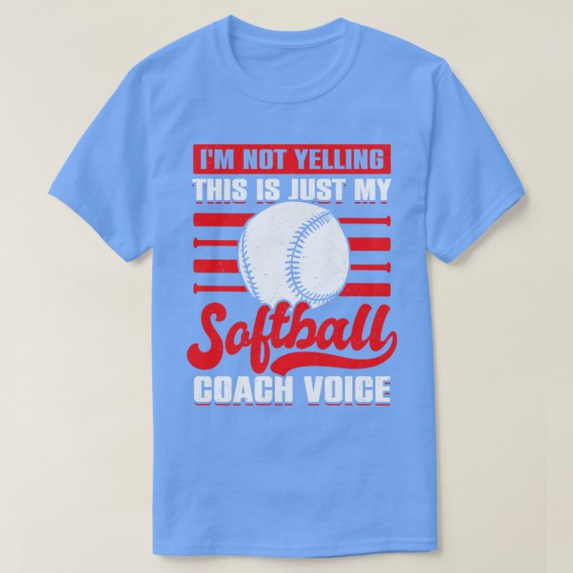 Camiseta Gracioso Coaching Softball Coach Gift (Diseño del anverso)