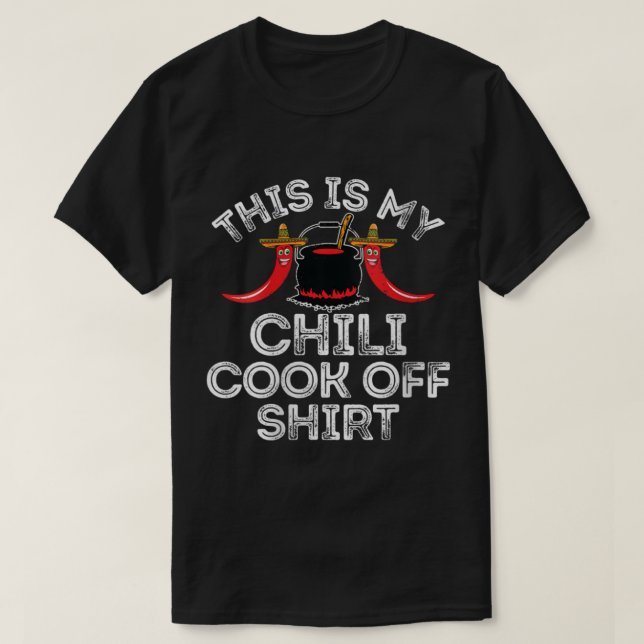 Camiseta Gracioso Cocinero De Chili De Regalo De Camisas De (Diseño del anverso)