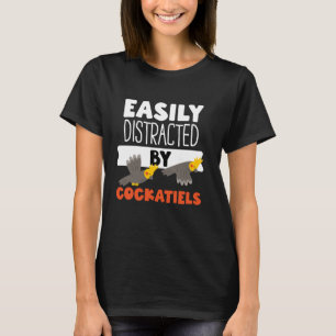 Camiseta Gracioso Cockatiel Shirt Parrot Mascota Bird Cocka