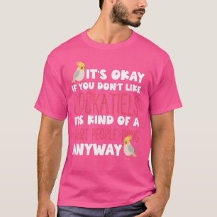 Camiseta Gracioso Cockatiel Shirt Parrot Mascota Bird Cocka