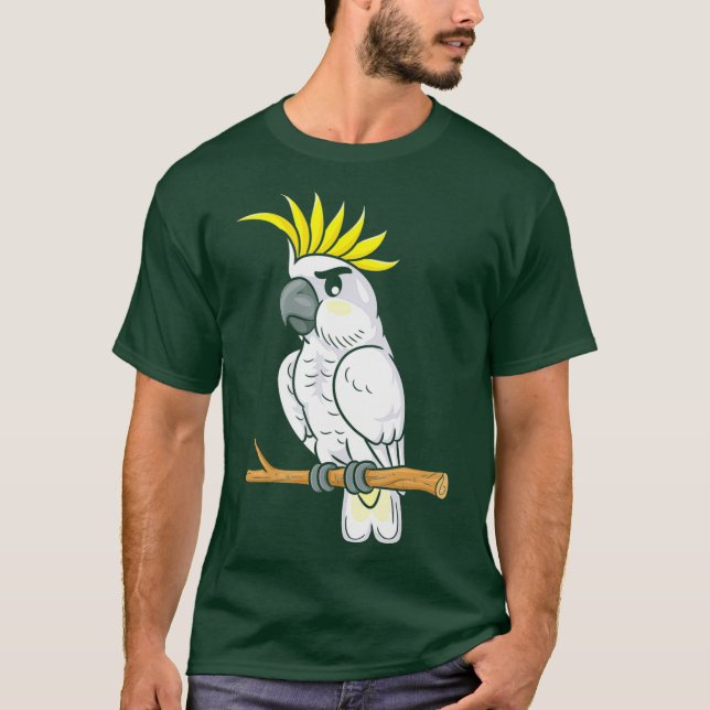 Camiseta Gracioso Cockatoo Parrot Bird Lover (Anverso)