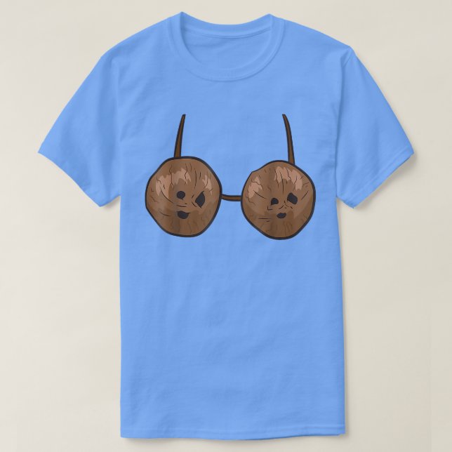 Camiseta Gracioso Coconut Summer Coconuts Bra Funny Hallowe (Diseño del anverso)