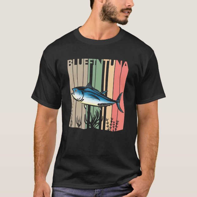 Camiseta Gracioso código de atún azul (Anverso)