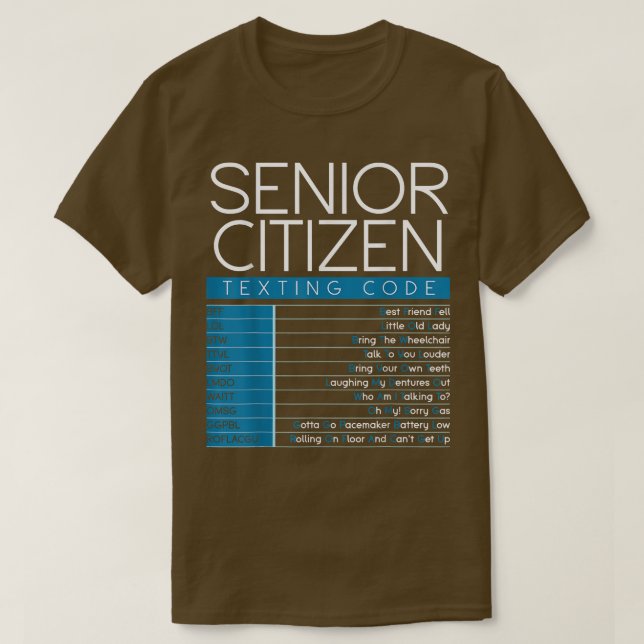 Camiseta Gracioso código de citas para adultos mayores Guay (Diseño del anverso)
