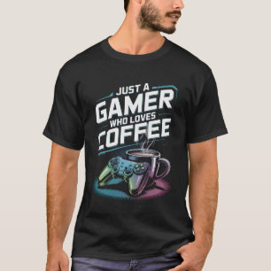 Camiseta Gracioso Coffee Shirt Un Jugador Que Ama A Co
