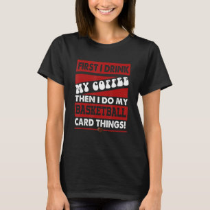 Camiseta Gracioso coleccionista de tarjetas de básquetbol, 