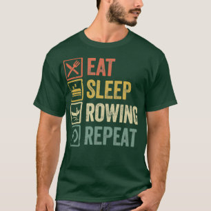 Camiseta Gracioso comer sueño retorcido retro vintage regal
