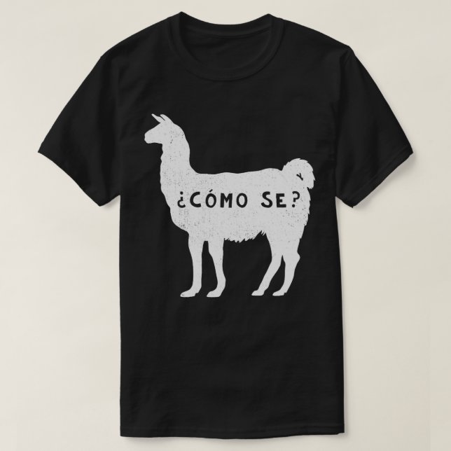 Camiseta Gracioso como se llama español sarcástico diciendo (Diseño del anverso)