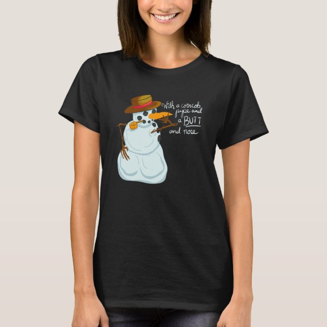 Camiseta Gracioso con un tubo de mazorca de maíz y una nari (Anverso)