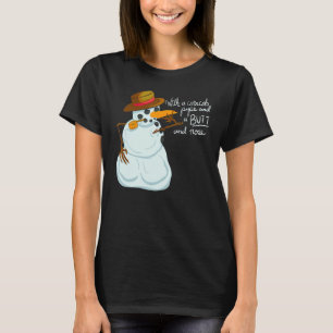 Camiseta Gracioso con un tubo de mazorca de maíz y una nari