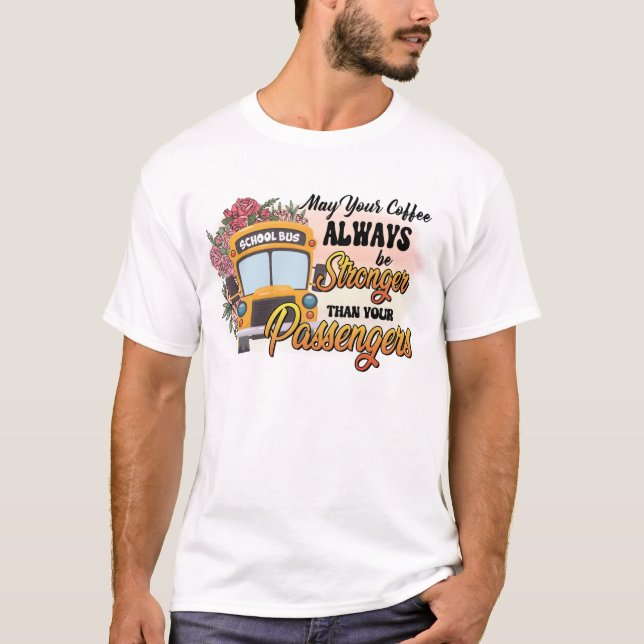 Camiseta Gracioso conductor de autobús escolar (Anverso)