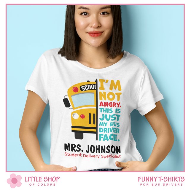 Camiseta Gracioso conductor de autobús escolar enojado (Subido por el creador)
