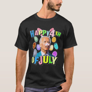 Camiseta Gracioso Conejo Joe Biden 4 De Julio Feliz Día De 
