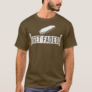 Camiseta Gracioso Conseguir el Faded Barber Dad Hairstylist