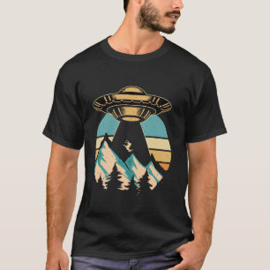Camiseta Gracioso contraste de retro de ciervo para el secu