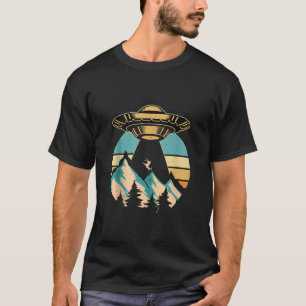 Camiseta Gracioso contraste de retro de ciervo para el secu