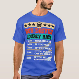 Camiseta Gracioso controlador de bus tarifa horaria tarifa