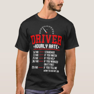 Camiseta Gracioso controlador por hora Taxi Chauffeur Semi