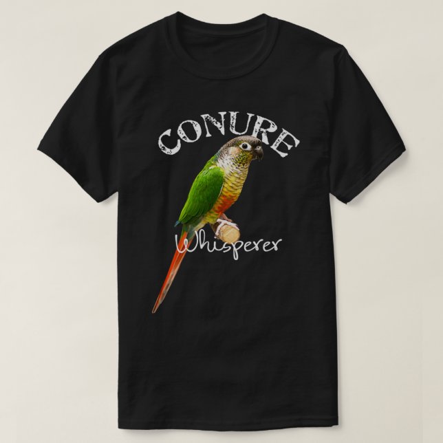 Camiseta Gracioso Conure Whisperer Green Cheek Conure Bird  (Diseño del anverso)