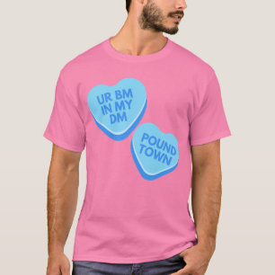 Camiseta Gracioso corazón de conversación inapropiado urban
