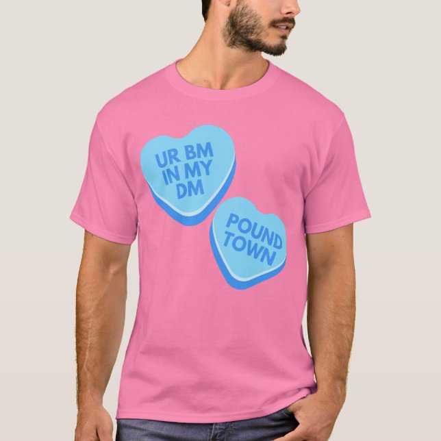 Camiseta Gracioso corazón de conversación inapropiado urban (Anverso)