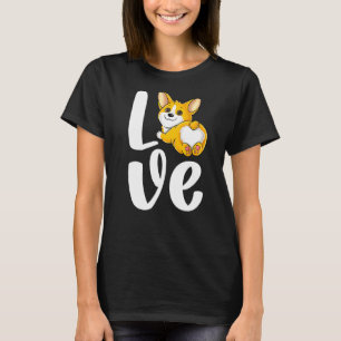 Camiseta Gracioso Corgi Cute Pembroke Galés Perro Butt Love