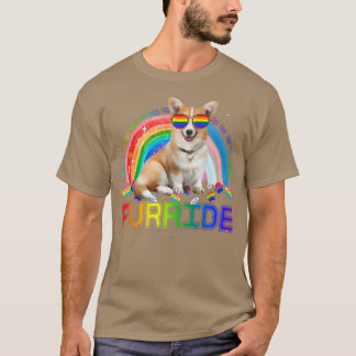 Camiseta Gracioso Corgi Gay Priderainbow Gafas de sol Lgbtq