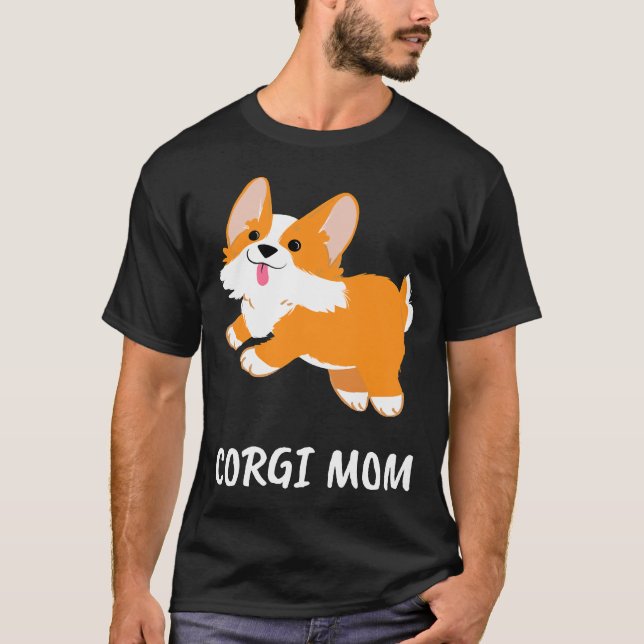 Camiseta Gracioso Corgi Mom 966 (Anverso)