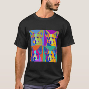 Camiseta Gracioso Corgi Pop Art Pembroke Welsh Corgi