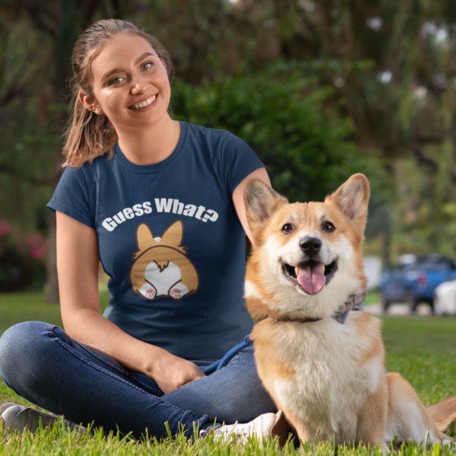 Camiseta Gracioso Corgis Adivinan Lo Que Corgi Butt (Subido por el creador)