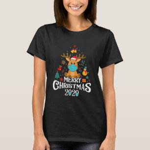 Camiseta Gracioso Cos de Máscara de Cerfs de Árbol 2020 par