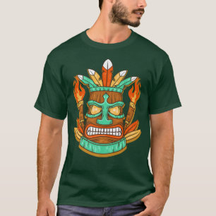 Camiseta Gracioso Costum de Halloween con traje hawaiano Ti