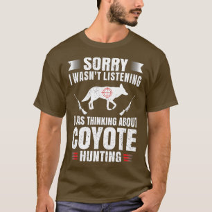 Camiseta Gracioso Coyote Hunting Lover Fan Hunter Hobby Gun