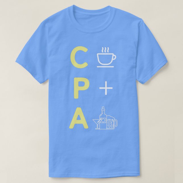 Camiseta Gracioso CPA Certificado Contable Público A (Diseño del anverso)