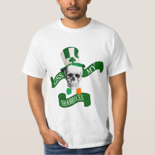 Camiseta Gracioso cráneo gótico Día de San Patricio