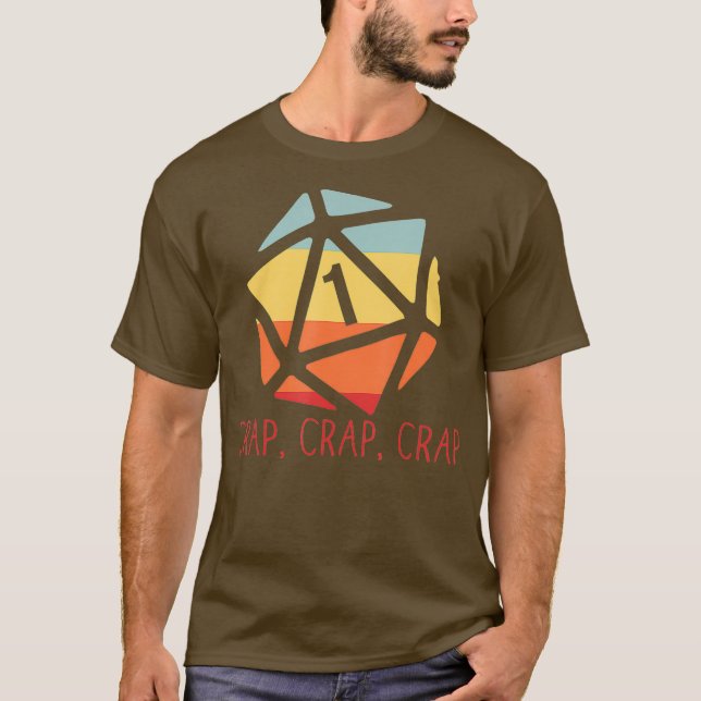 Camiseta Gracioso Crap Crap Crap Fail Gaming Fumble (Anverso)
