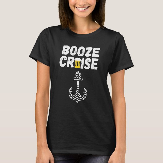 Camiseta Gracioso crucero de alcohol (Anverso)