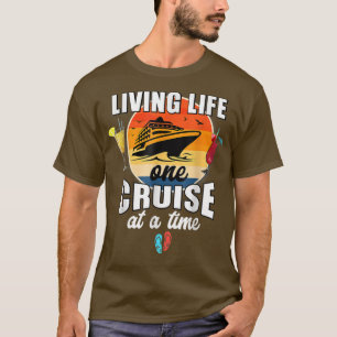 Camiseta Gracioso Cruizando La Vida Viviendo Un Cruise A La