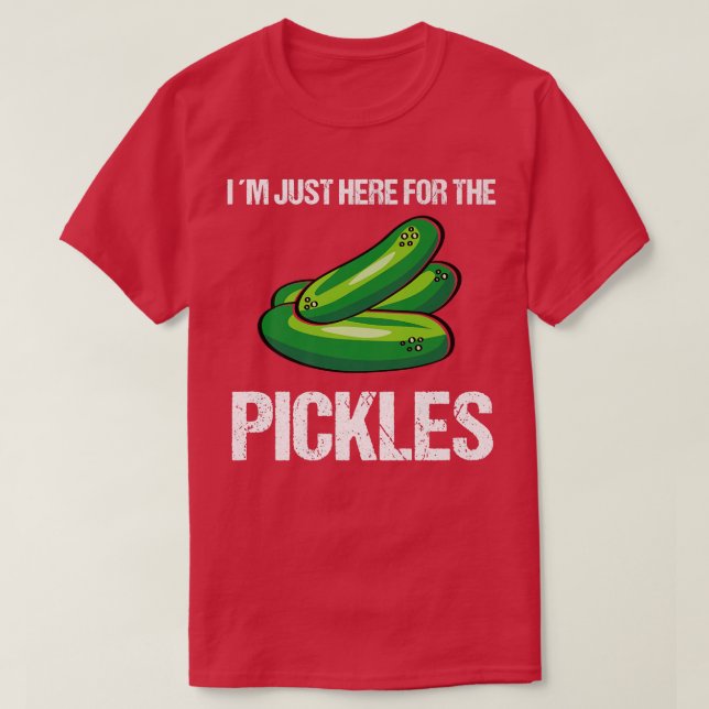 Camiseta Gracioso Cucumber Pickles (Diseño del anverso)
