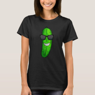 Camiseta Gracioso Cucumber Sunglass Vegetable