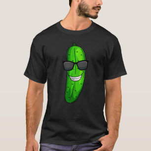 Camiseta Gracioso Cucumber Sunglass Vegetable