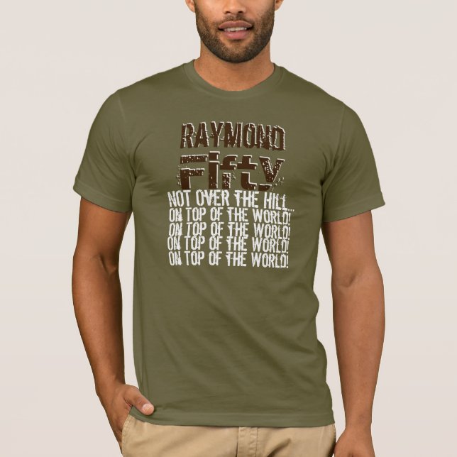 Camiseta Gracioso cumpleaños número 50 sobre el G562B mundi (Anverso)
