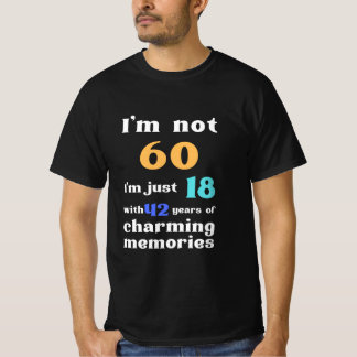 Camiseta Gracioso cumpleaños número 60, cumpleaños de los p