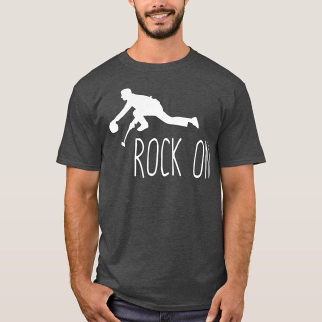 Camiseta Gracioso Curling Rock en Guay Curler Gift (Anverso)