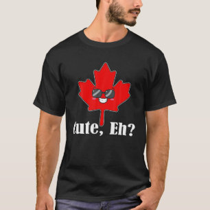 Camiseta Gracioso Cute EH Maple Leaf Bandera Canadiense Fel