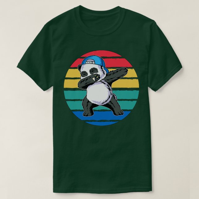 Camiseta Gracioso Cute Panda Dabbing (Diseño del anverso)